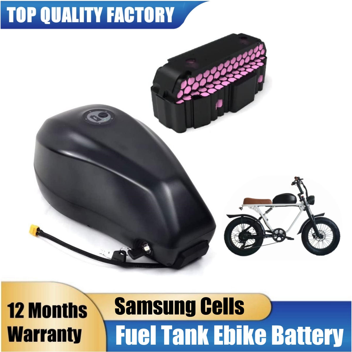 Electric Bicycle Battery 72V 30Ah - Аккумулятор для электровелосипеда (электробайка) 48В 52В