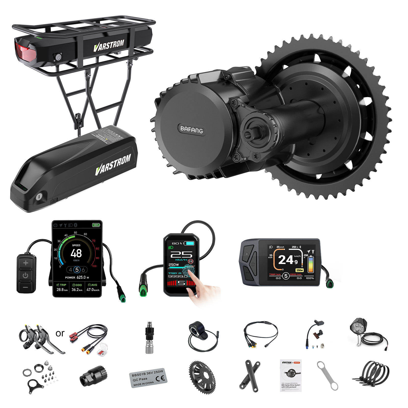 Mid Drive Motor Kit 52V 1000W - [Доставка из США] Мотор Bafang 750W