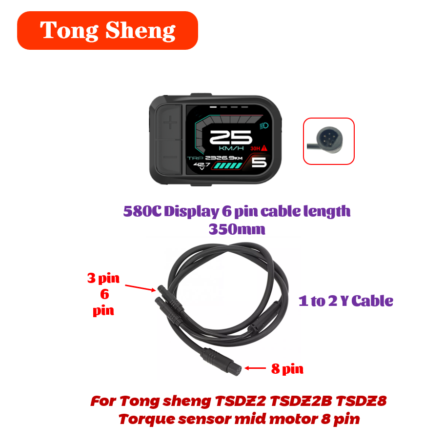 Tongsheng TSDZ2 TSDZ2B Кабель  – обзор и цена Tongsheng Tsdz2B Mid Drive Motor