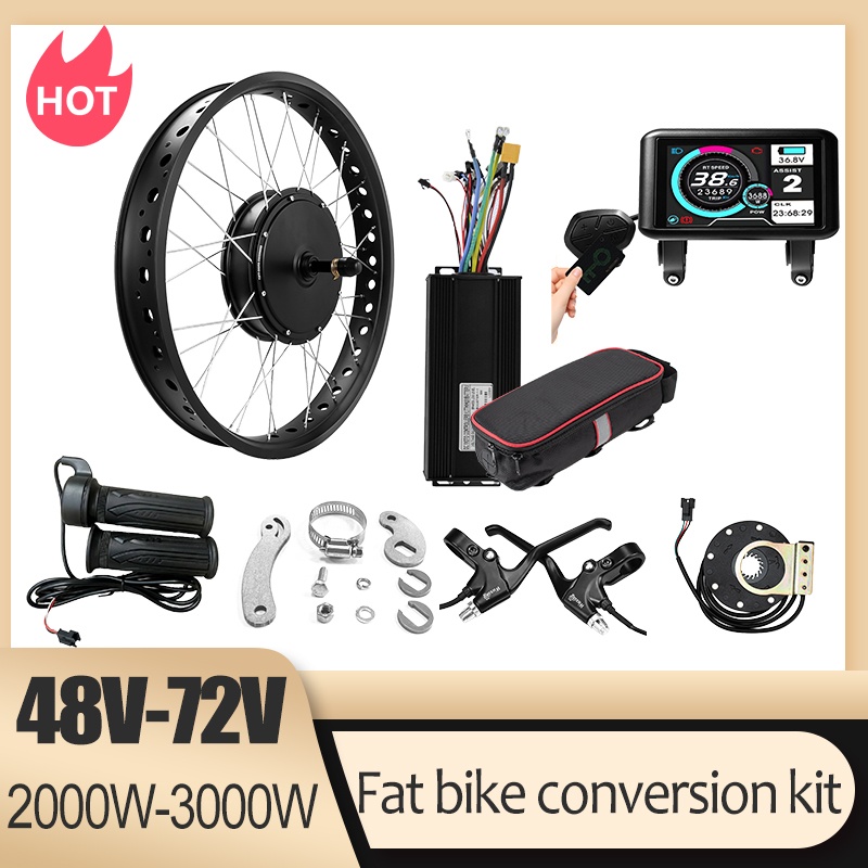 Комплект для переоборудования  – обзор и цена Fat Tire Ebike Conversion Kit 2000W