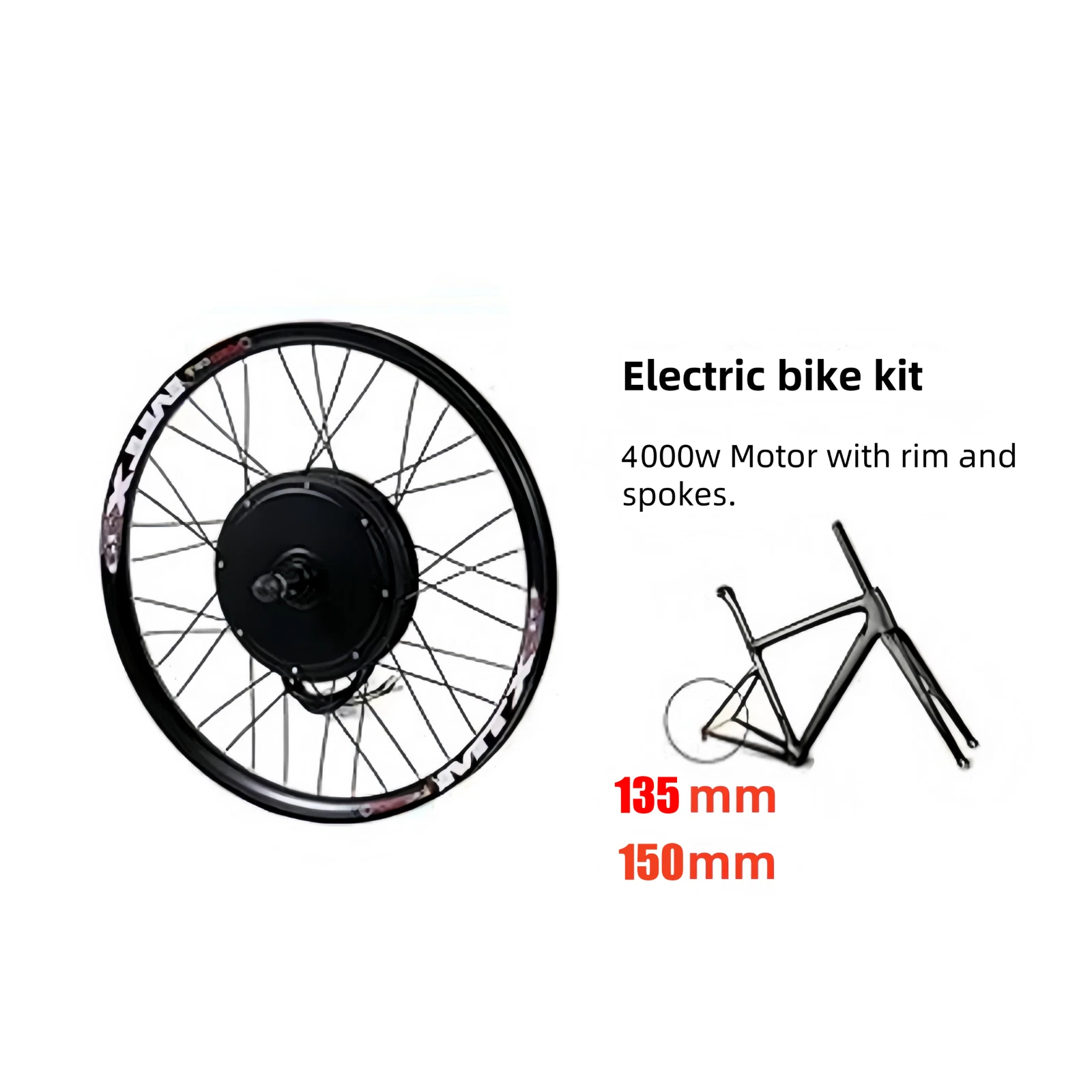 Электрическое заднее колесо дл – обзор и цена 72V 5000W Hub Motor Kit