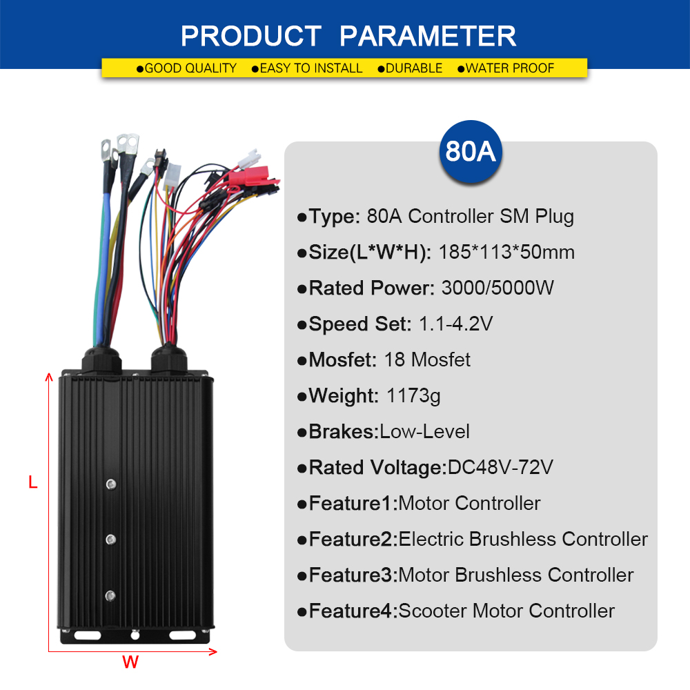 Контроллер синусоидального ток – обзор и цена Sine Wave Controller 48V 72V 80A