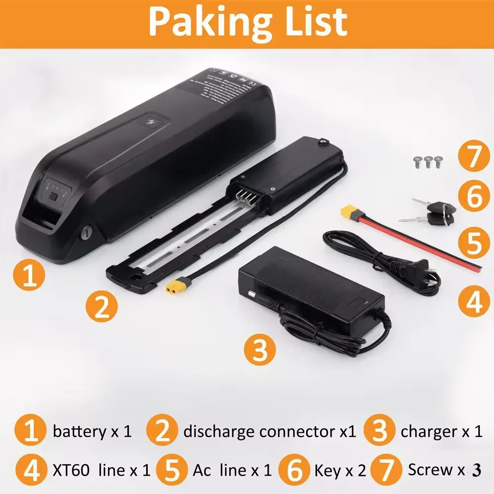 Для Hailong EBike Аккумулятор  – обзор и цена Ebike Battery 48V 20Ah Hailong