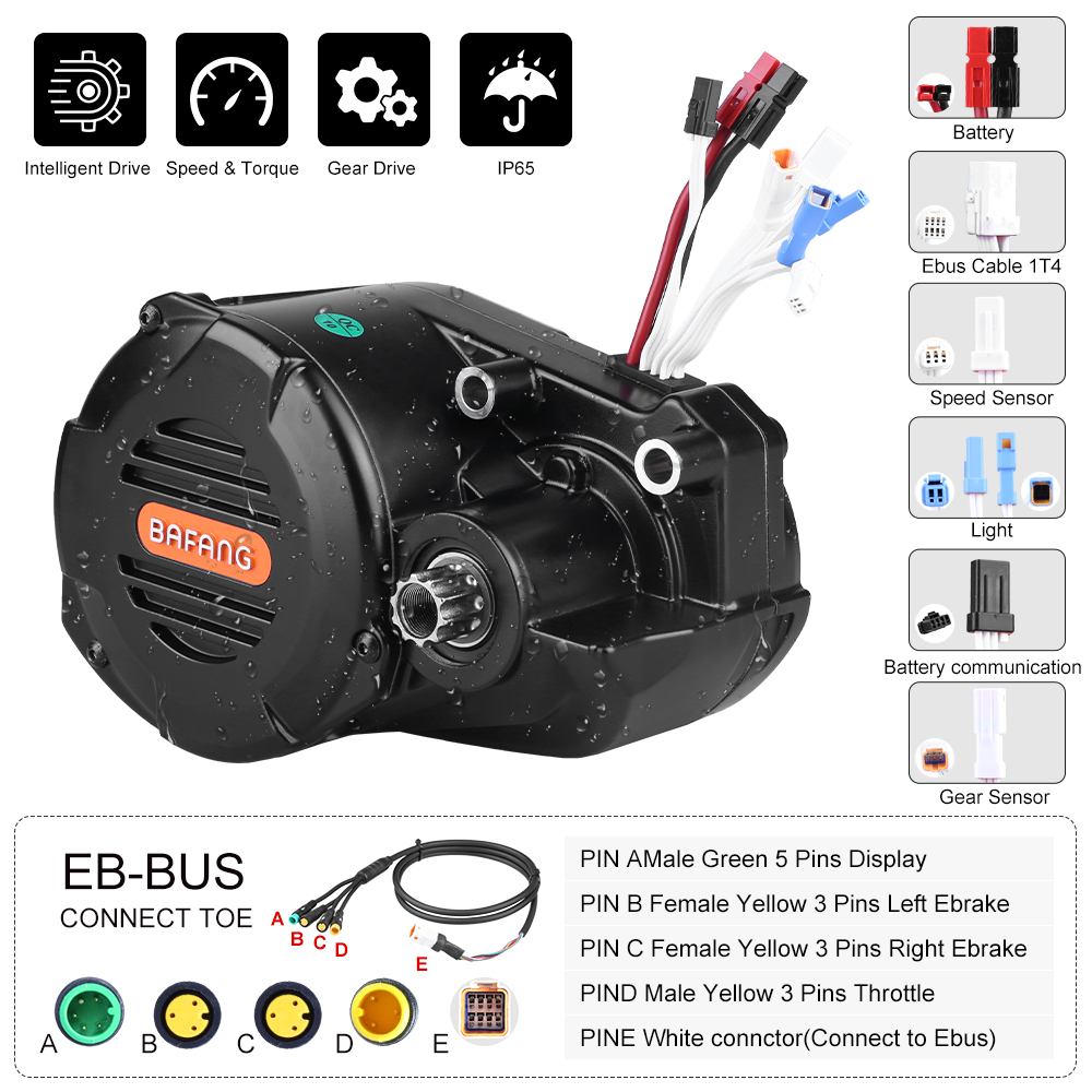 risunmotor M620 G510 48В 52В 1 – обзор и цена Mid Drive Motor Kit 52V 1000W