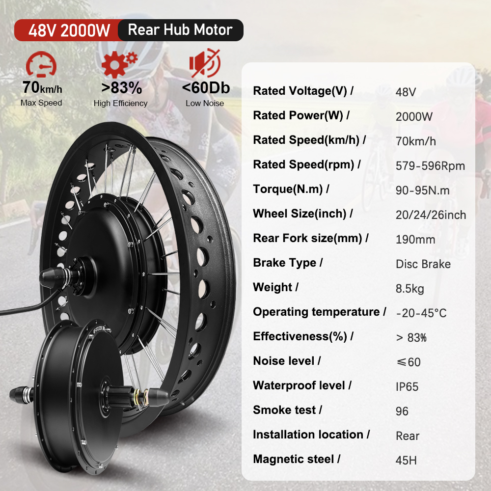 Комплект электрического двигат – обзор и цена 72V 5000W Hub Motor Kit