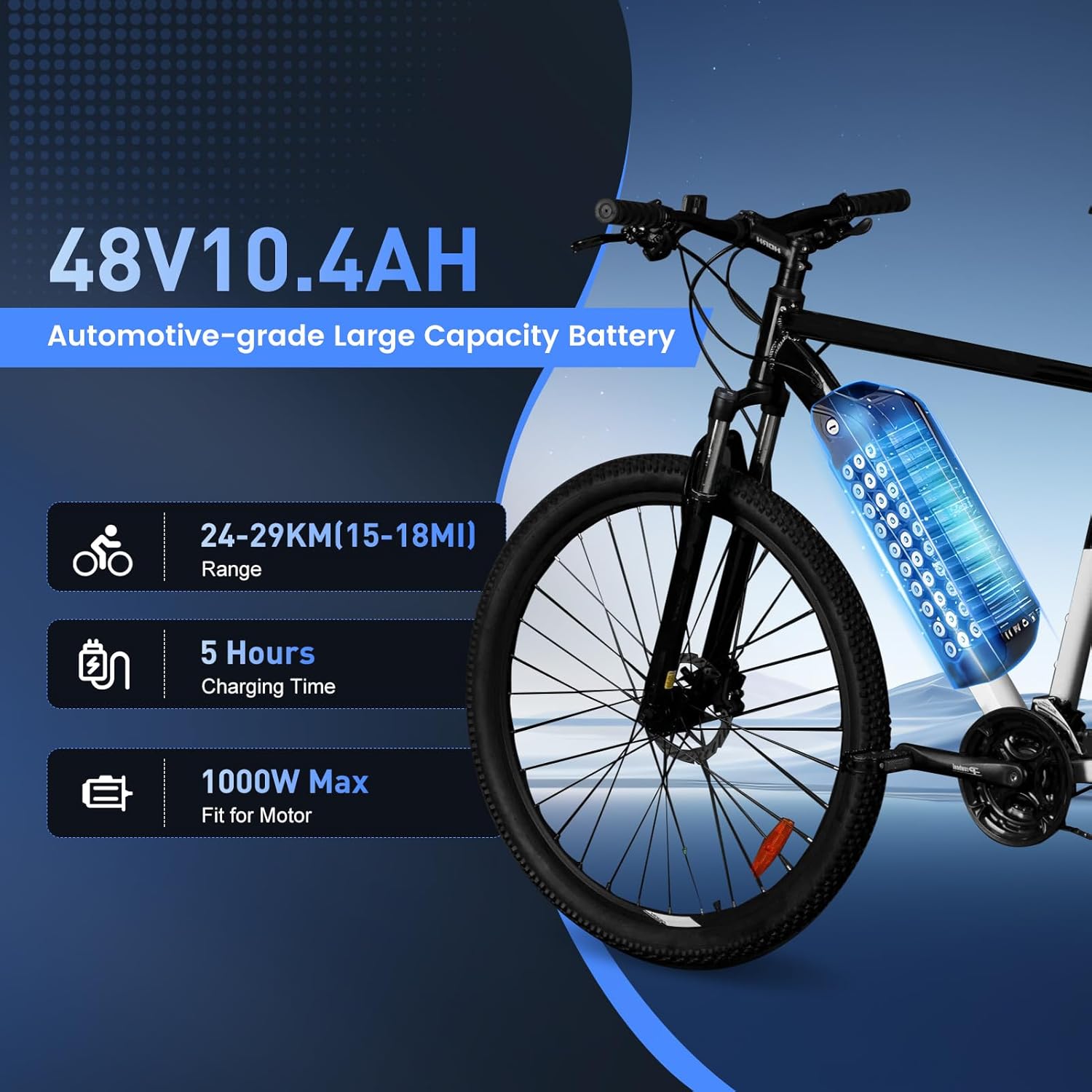 Новая высококачественная аккум – обзор и цена Ebike Battery 48V 20Ah Hailong