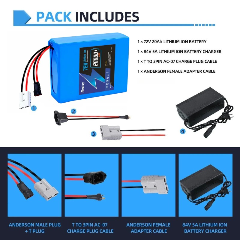 Аккумуляторная батарея 72В 20S – обзор и цена Electric Bicycle Battery 72V 30Ah